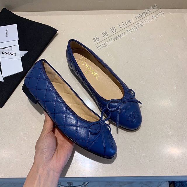 Chanel女鞋 香奈兒頂級芭蕾舞鞋 Chanel羊皮舒適平底鞋  naq1074
